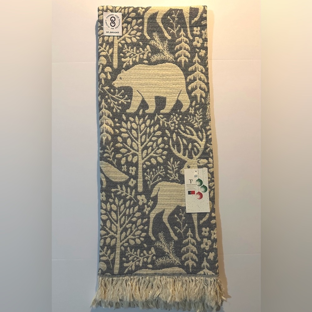 🎁Texteis Penedo Throw Blanket - Wilward Navy Reindeer